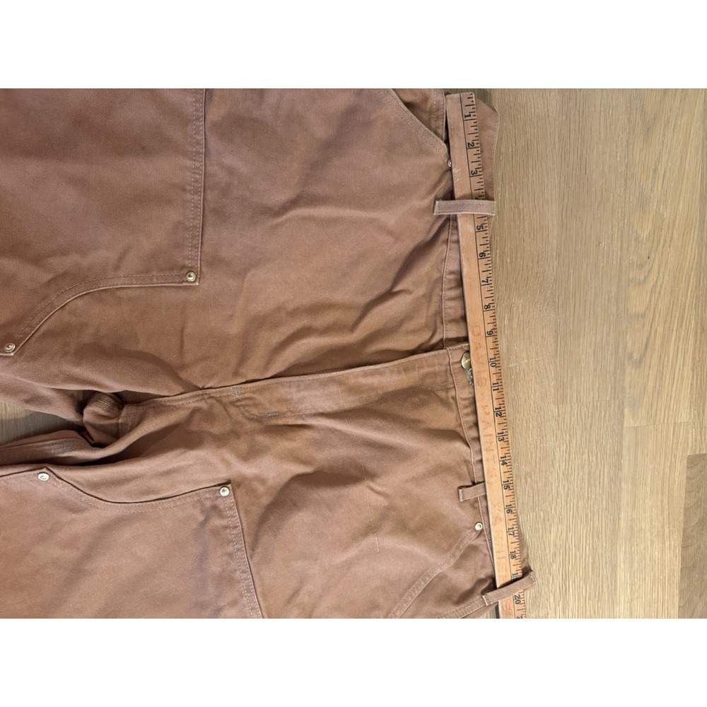 Carhartt Double Knee Pants Mens 42X30 Brown Loose Duck Canvas Utility Work B01-M - Picture 12 of 16